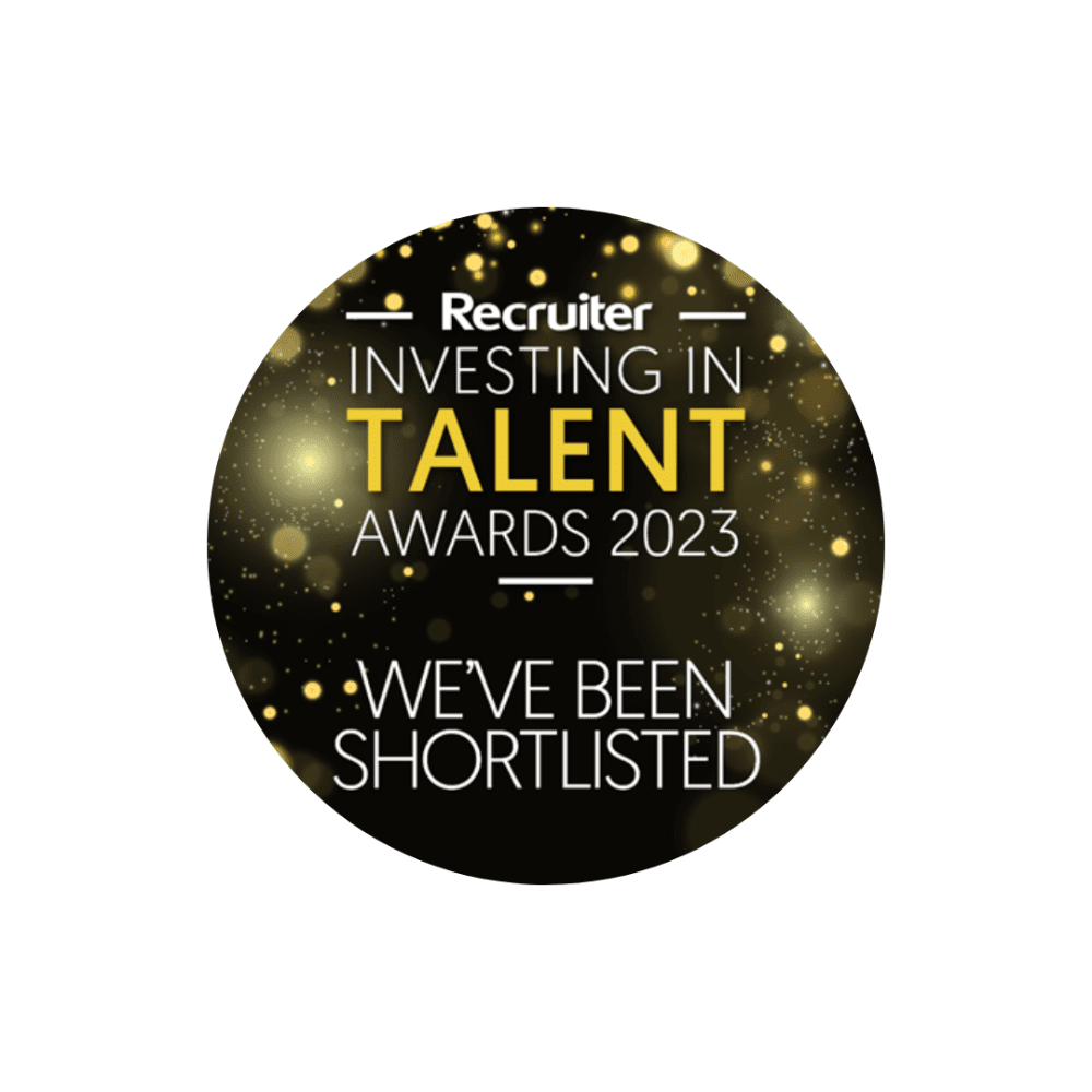 Recruiter Investing in Talent Awards Shorlist 2022 and 2023 Eames Group